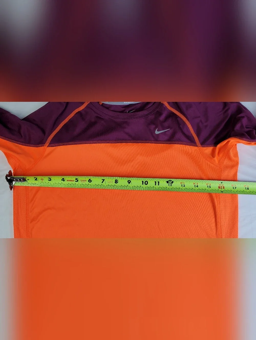 Nike Womens Miler Dri-Fit Colorful Athletic Running Gym Shirt - Size M - EUC